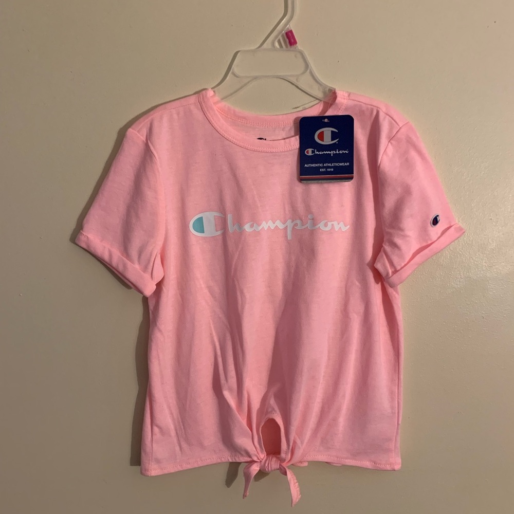 Size 5,  little girls champion shirt, new.